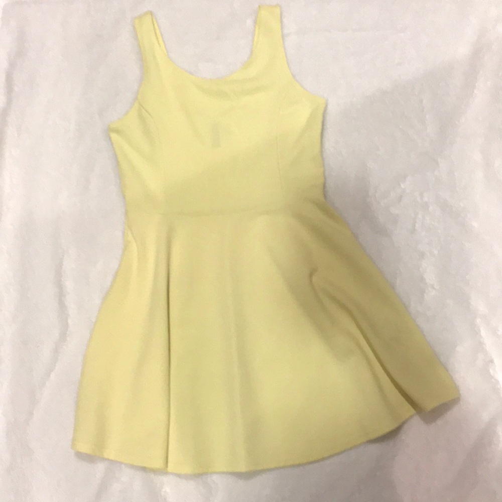 H&M Pale Yellow Skater Dress
